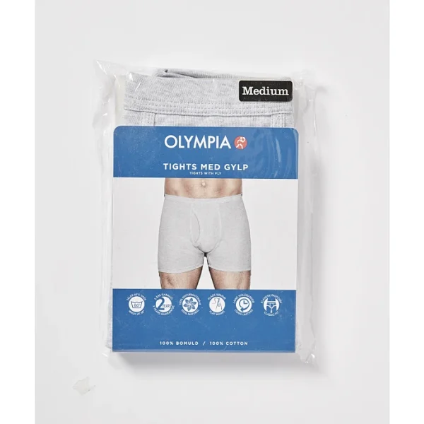 Olympia boksarashorts við splittu - gráar